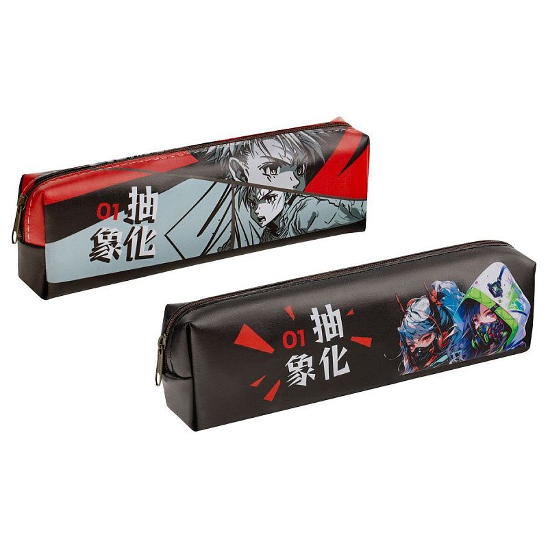 Пенал мягкий 200*55*40 MESHU "Anime", искусственная кожа
