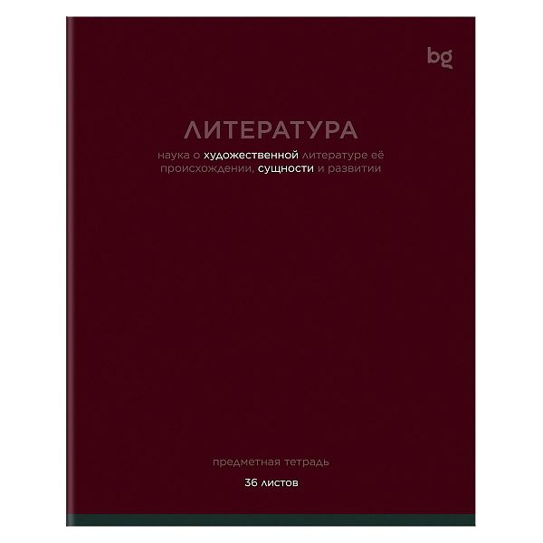 Тетрадь предметная 36л. BG "Сolor balance" - Литература, эконом