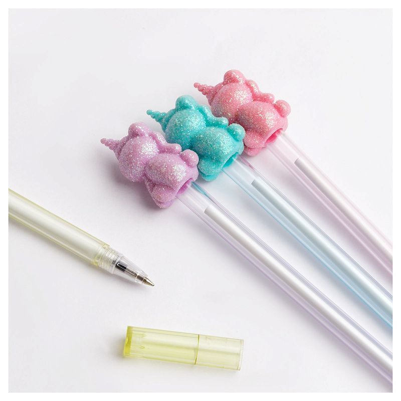 Ручка шариковая MESHU "Shiny" синяя, 0,7мм, корпус ассорти 