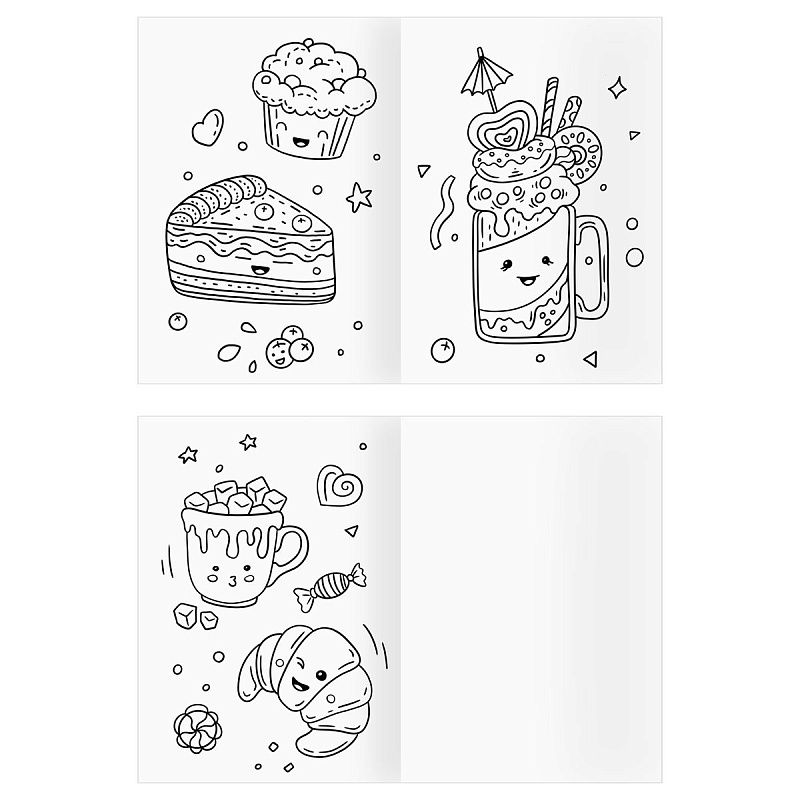 Раскраска А4, 8 стр., ТРИ СОВЫ "Вкусная раскраска"