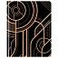 Дневник 1-11 кл. 48л. (твердый) Greenwich Line "Geometry. Black", иск. кожа, тисн. фольгой, тон. блок, ляссе