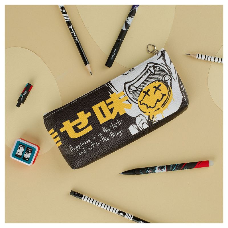 Пенал мягкий 200*85*30 MESHU "Smile", искусственная кожа