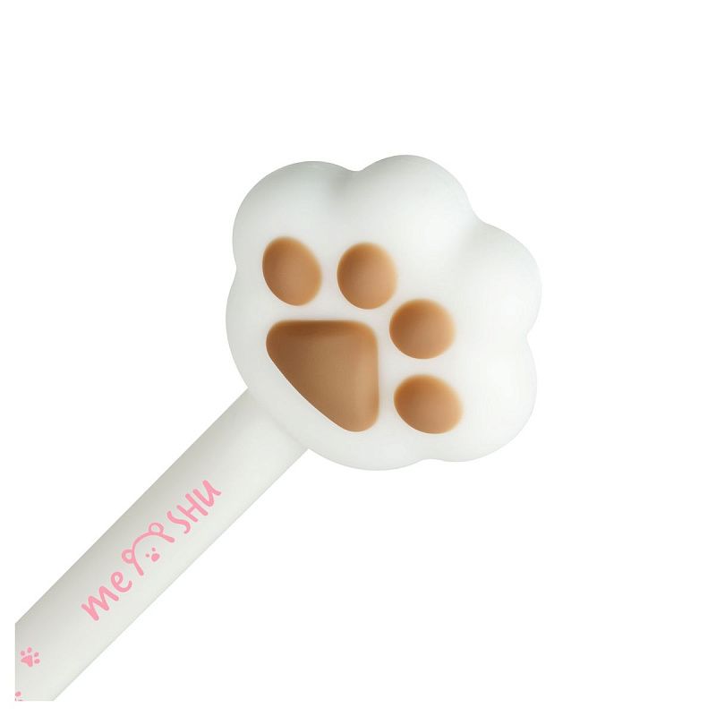 Ручка шариковая MESHU "Cute Paws" синяя, 0,5мм, корпус ассорти 