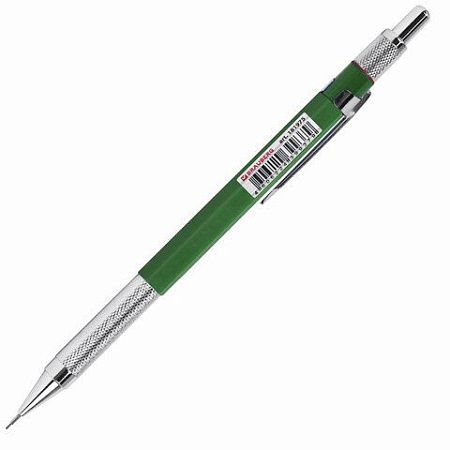 Карандаш механический 0,7 мм, HB, BRAUBERG "METALLIC X-07", металлические детали, 181975 