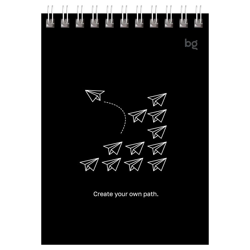 Блокнот А6 40л. на гребне BG "Чёрно-белый стиль"