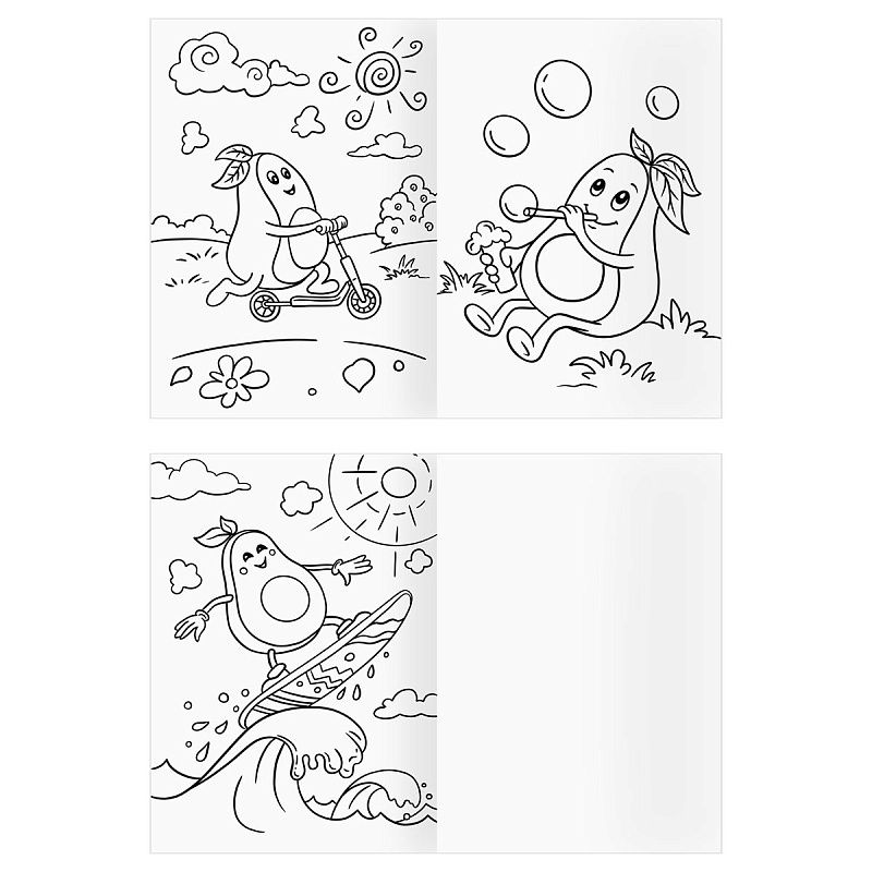 Раскраска А4, 8 стр., ТРИ СОВЫ "Вкусная раскраска"