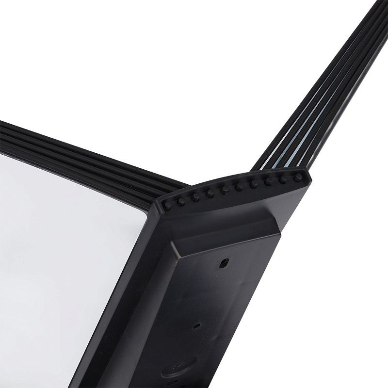 Демосистема настольная OfficeSpace с 10 черными панелями, вращающаяся