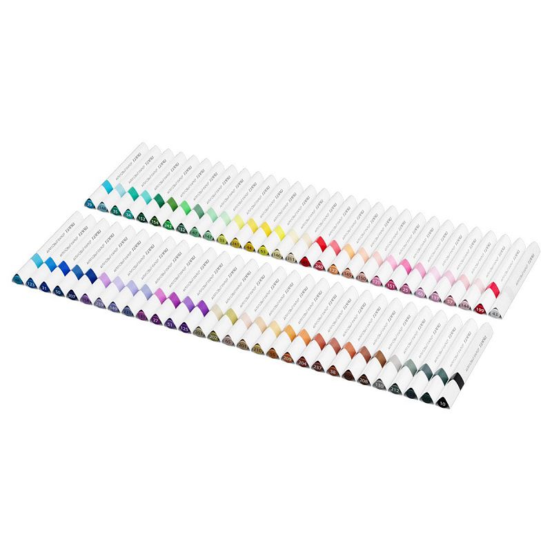 Маркеры акриловые Гамма "Классические", 60 цв., трехгран., пластик.бокс