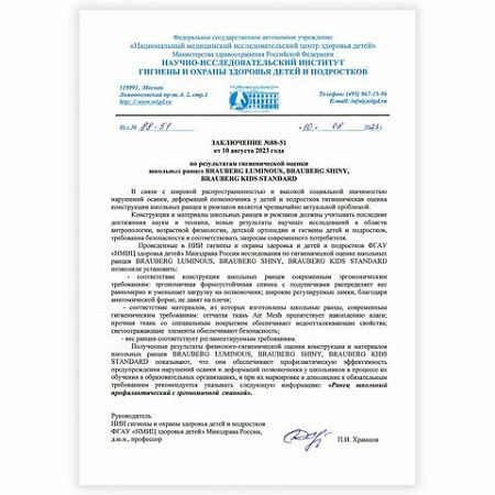 Ранец BRAUBERG SHINY, 2 отделения, с брелоком, "Magic cat", 38х28х14 см, 271381 