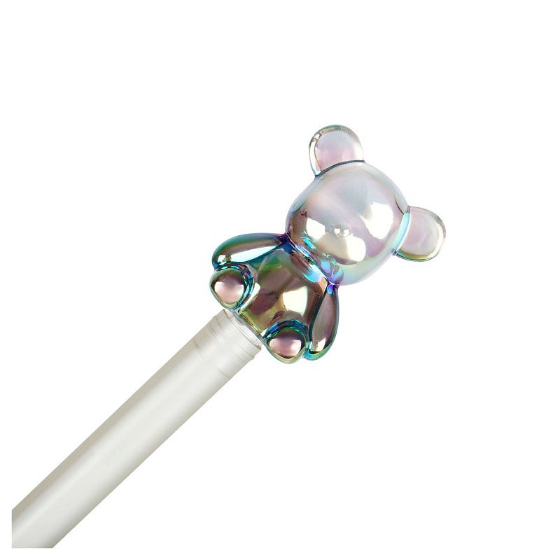 Ручка гелевая MESHU "Bear and Rabbit" радужная, 0,7мм 