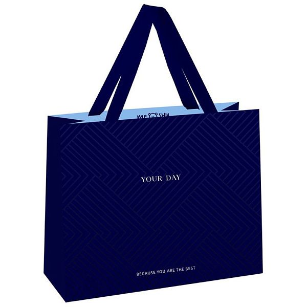 УЦЕНКА - Пакет подарочный 23*18*10см MESHU "Indigo Hills", отд. фольгой, выб. лак, матовая ламинация