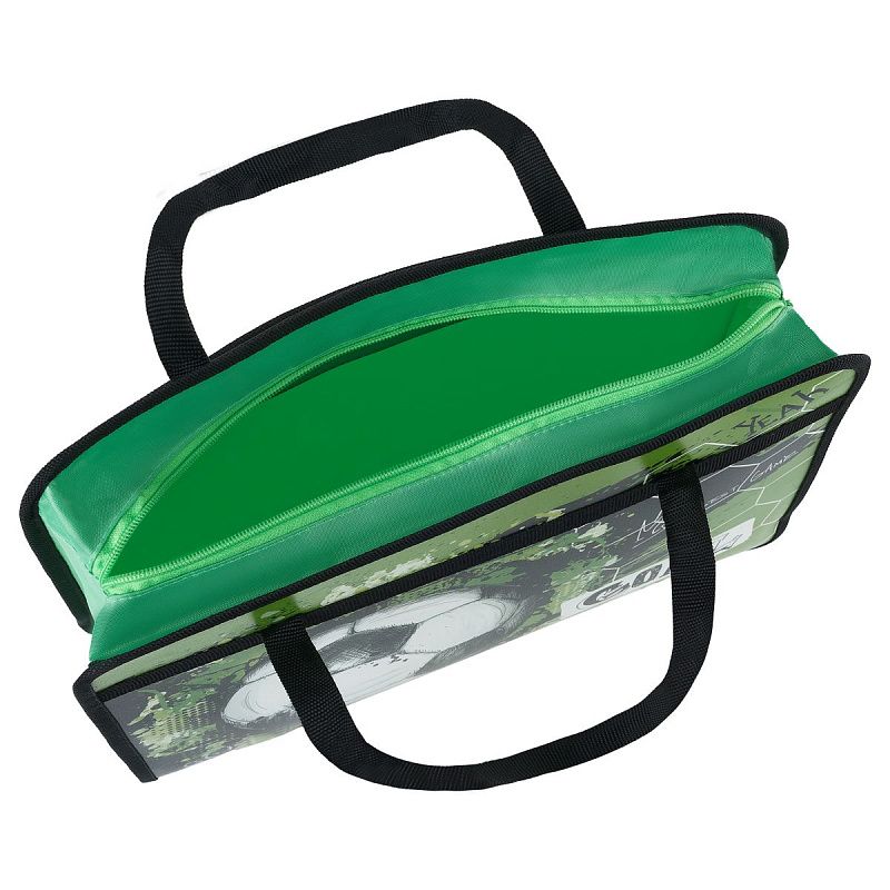 Папка с ручками А4 ArtSpace "Goal", пластик, на молнии, 75мм 