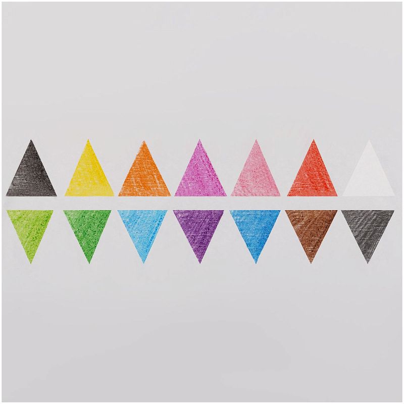 Карандаши цветные пластиковые Красин "Эволюция", 12цв.+1 ч/г HB, заточен., картон, европодвес