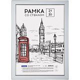 Рамка пластиковая 21*30см, OfficeSpace "Color", голубой
