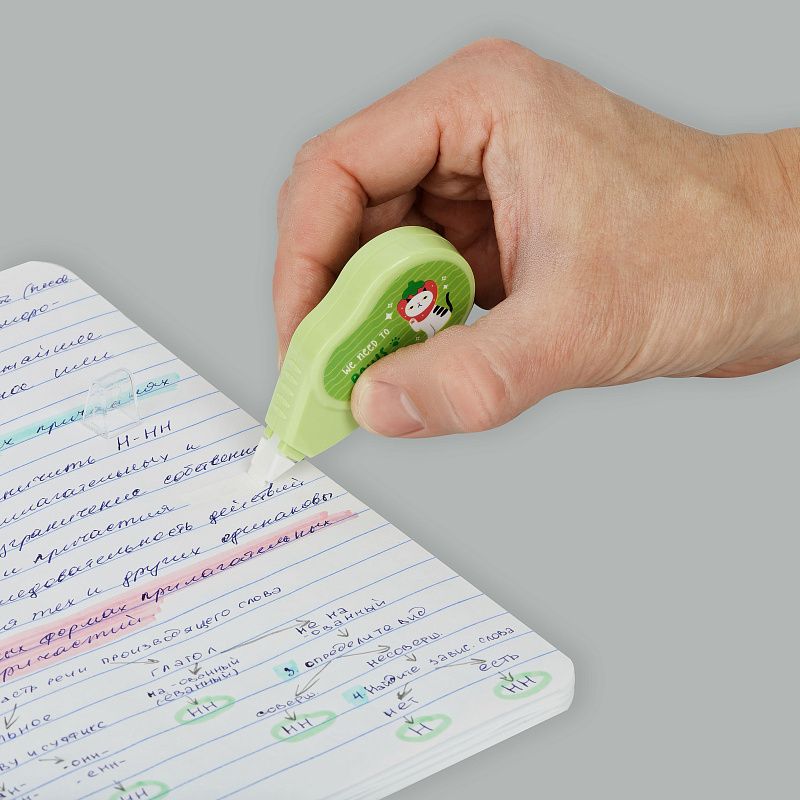 Корректирующая лента MESHU "Relax cat", 5мм*3м, дисплей-бокс, ассорти