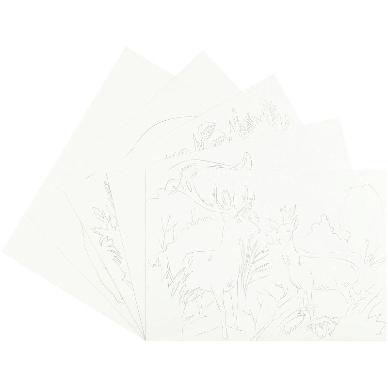 Папка для акварели, с эскизом, 10л., А4 BG "Животные", 180г/м2