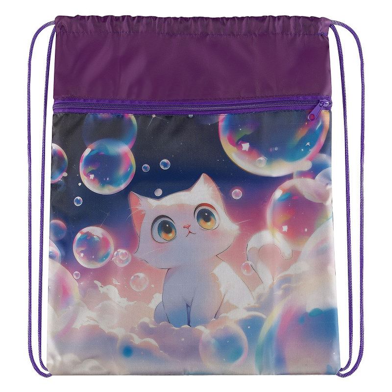 Мешок для обуви 1 отделение ArtSpace "Anime kittens", 340*420мм, карман 