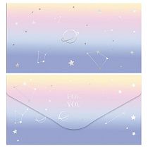 Конверт для денег MESHU "Universe" 85*164мм, матовая ламинация, фольга