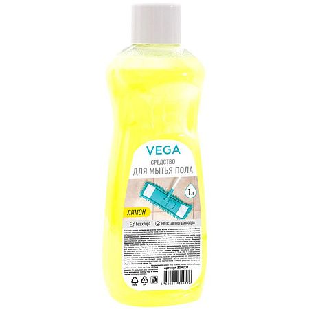 Средство для мытья пола Vega "Лимон", 1л 