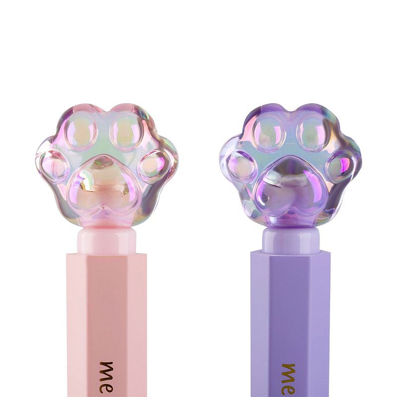 Ручка шариковая MESHU "Glossy Paw" синяя, 0,7мм, корпус ассорти 