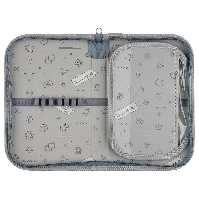 Пенал 1 отделение, 200*130 ArtSpace "Cute Cats", доп. секция, ткань 