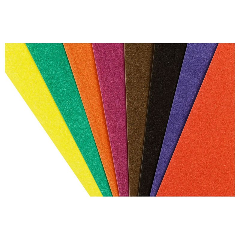 Цветная бумага офсетная А4, Мульти-Пульти, 16л., 8цв., в папке, "Чебурашка"