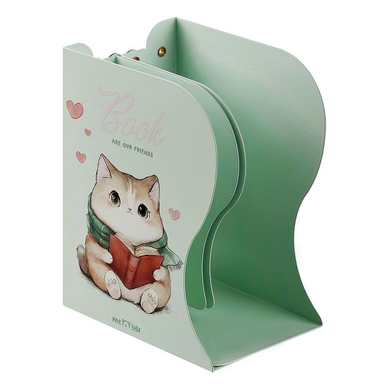 Подставка для книг MESHU "Dear Friend", металлическая, 3 отделения, раздвижная 