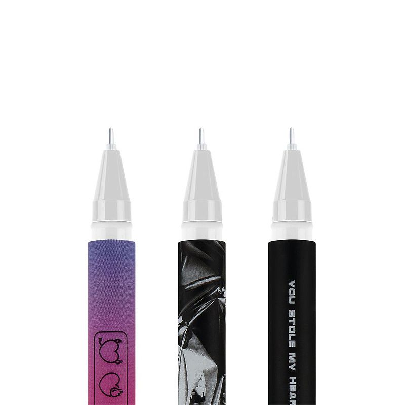 Ручка гелевая стираемая MESHU "Cyber love" синяя, 0,5мм, корпус ассорти 