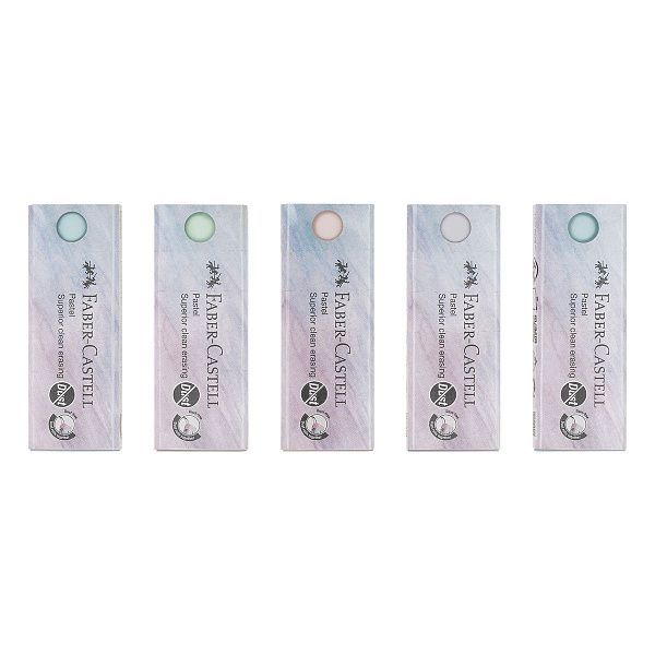 Ластик Faber-Castell "Dust Free Pastel", прямоугольный, ассорти