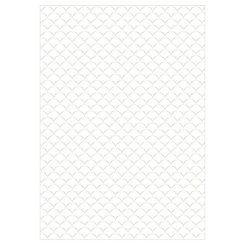 Набор упаковочной бумаги глянц. 70*100см, MESHU "Pattern on white", 80г/м2, ассорти 5 дизайнов