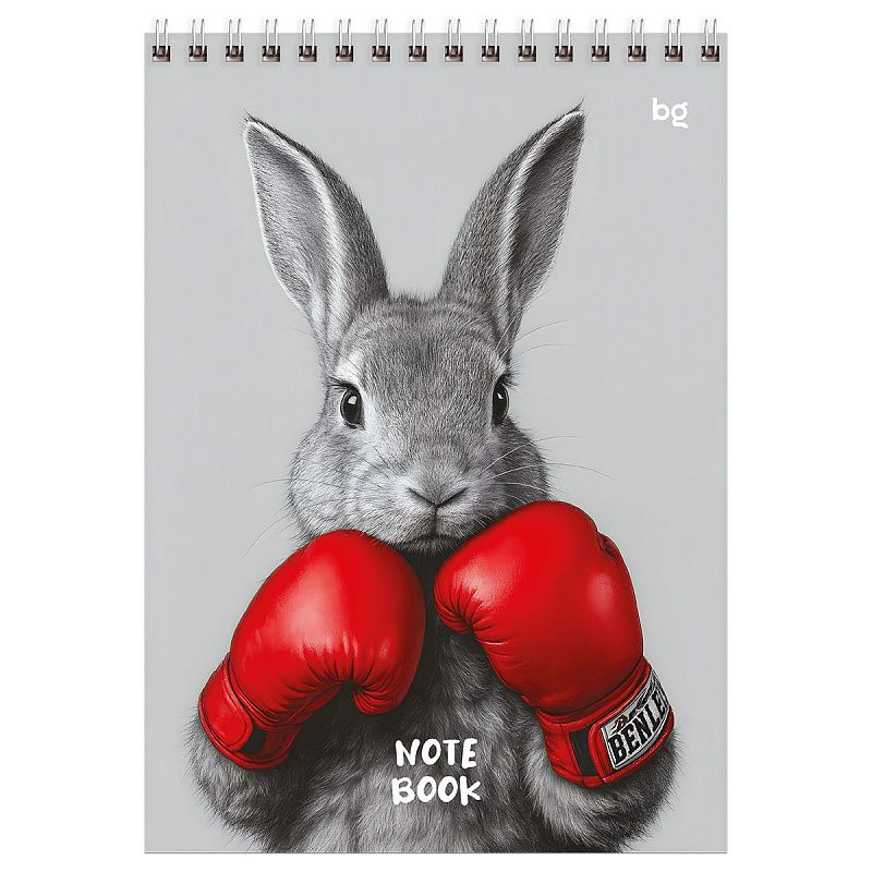 Блокнот А5 60л. на гребне BG "Pet and red", твердая подложка