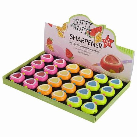 Точилка BRUNO VISCONTI TuttiFrutti, с контейнером, пластиковая, Настроение, ассорти, 35-0066 