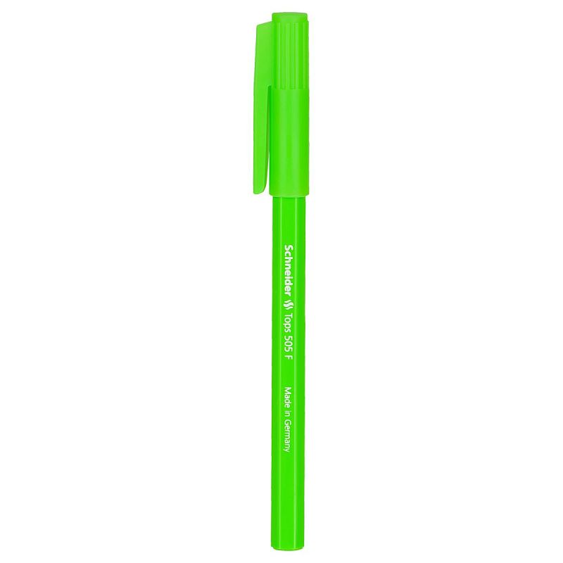 Ручка шариковая Schneider "Tops 505 F Candy" 4шт., синие, 0,8мм, корпус неон ассорти, блистер 