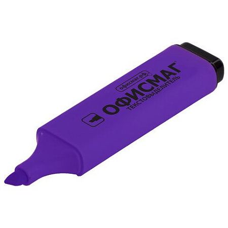Текстовыделитель ОФИСМАГ, ФИОЛЕТОВЫЙ, линия 1-5 мм, 151207 