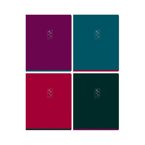 Тетрадь 96л., А5, клетка BG "Monocolor. Bright color", тиснение фольгой