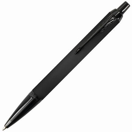 Ручка шариковая PARKER "IM Achromatic Black BT", черный матовый, нержавеющая сталь, синяя, 2127618 