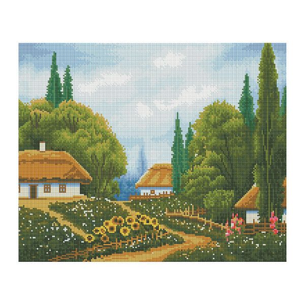 Алмазная мозаика ТРИ СОВЫ "Лето", 40*50см, холст, картонная коробка с пластиковой ручкой