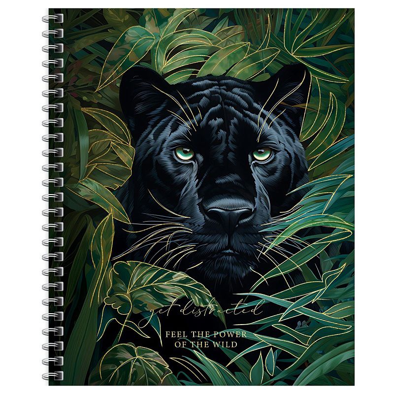 Тетрадь 96л., А5, клетка на гребне BG "Tropic style", матовая ламинация, тиснение фольгой, твердая обложка