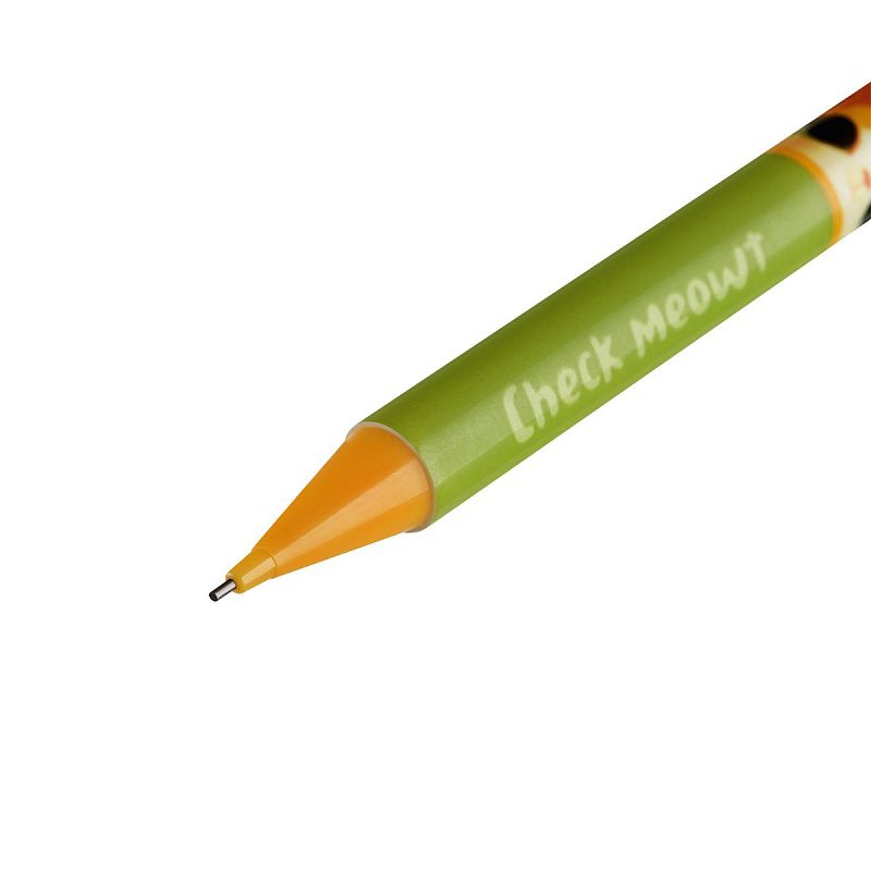 Карандаш механический MESHU "Check Meowt", печать на корпусе, с ластиком, 0,7мм, ассорти 