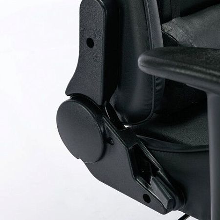 Кресло компьютерное BRABIX "Hunter GM-130", две подушки, экокожа, черное, 532798