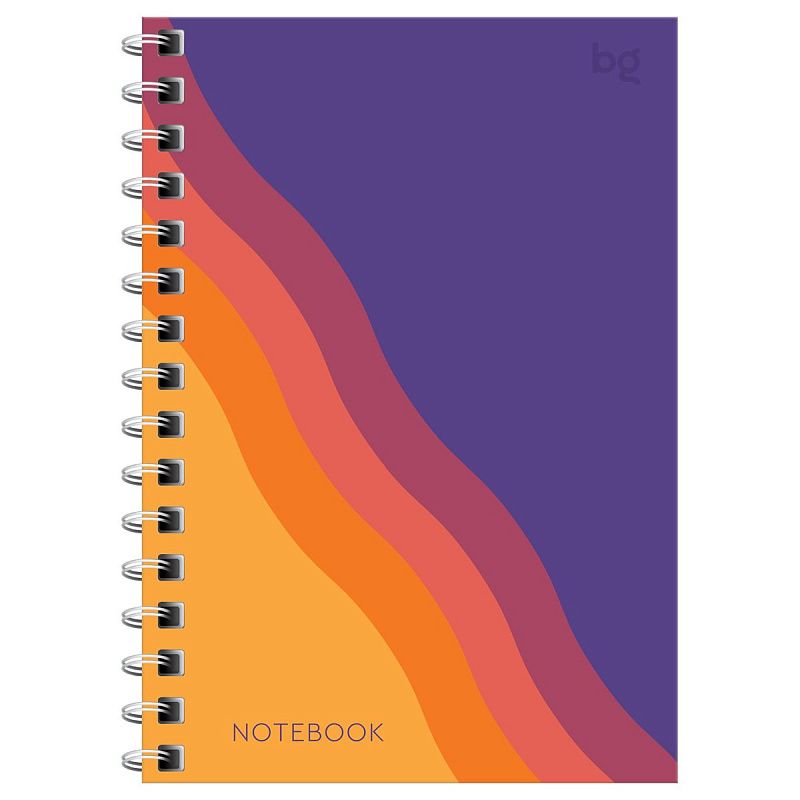 Записная книжка А6 120л. на гребне BG "Bright wave"