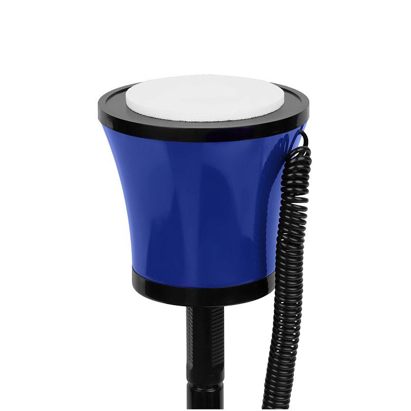 Ручка шариковая настольная OfficeSpace синяя, 0,7мм, черный корпус, синяя подставка, европодвес 