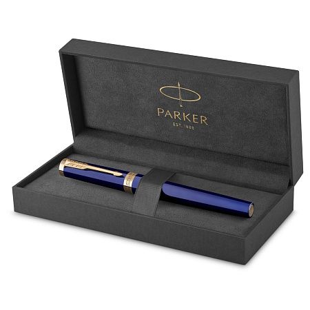 Ручка перьевая Parker "Ingenuity Blue GT" 0,8мм, подарочная упаковка 