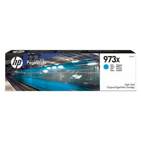 Картридж струйный HP (F6T81AE) PW Pro 477dw/452dw, №973X, голубой, увеличенный ресурс 7000 страниц, оригинальный 