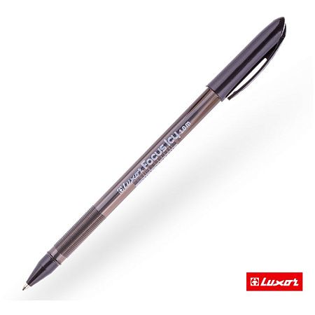 Ручка шариковая Luxor "Focus Icy" черная, 1,0мм 
