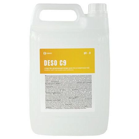 Антисептик для рук и поверхностей спиртосодержащий (70%) 5л GRASS DESO C9, дезинфицирующий, жидкость, 550055 