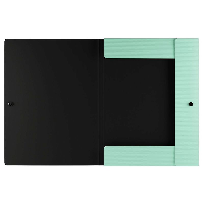 Папка на кнопке Berlingo "Instinct" А4, пластик, 600мкм, мятный 