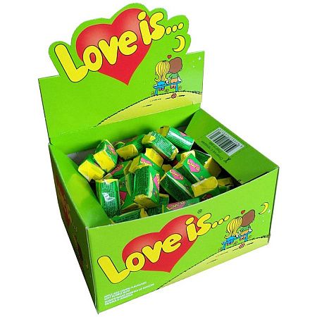 Жевательная резинка  Love is..., яблоко-лимон