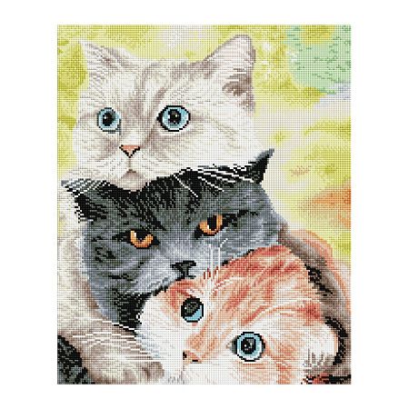 Алмазная мозаика ТРИ СОВЫ "Друзья", 40*50см, холст, картонная коробка с пластиковой ручкой