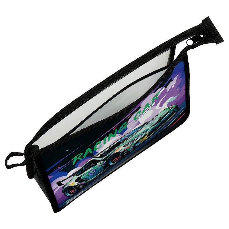 Папка для тетрадей 2 отделения, А5, ArtSpace "Race", пластик, на молнии 